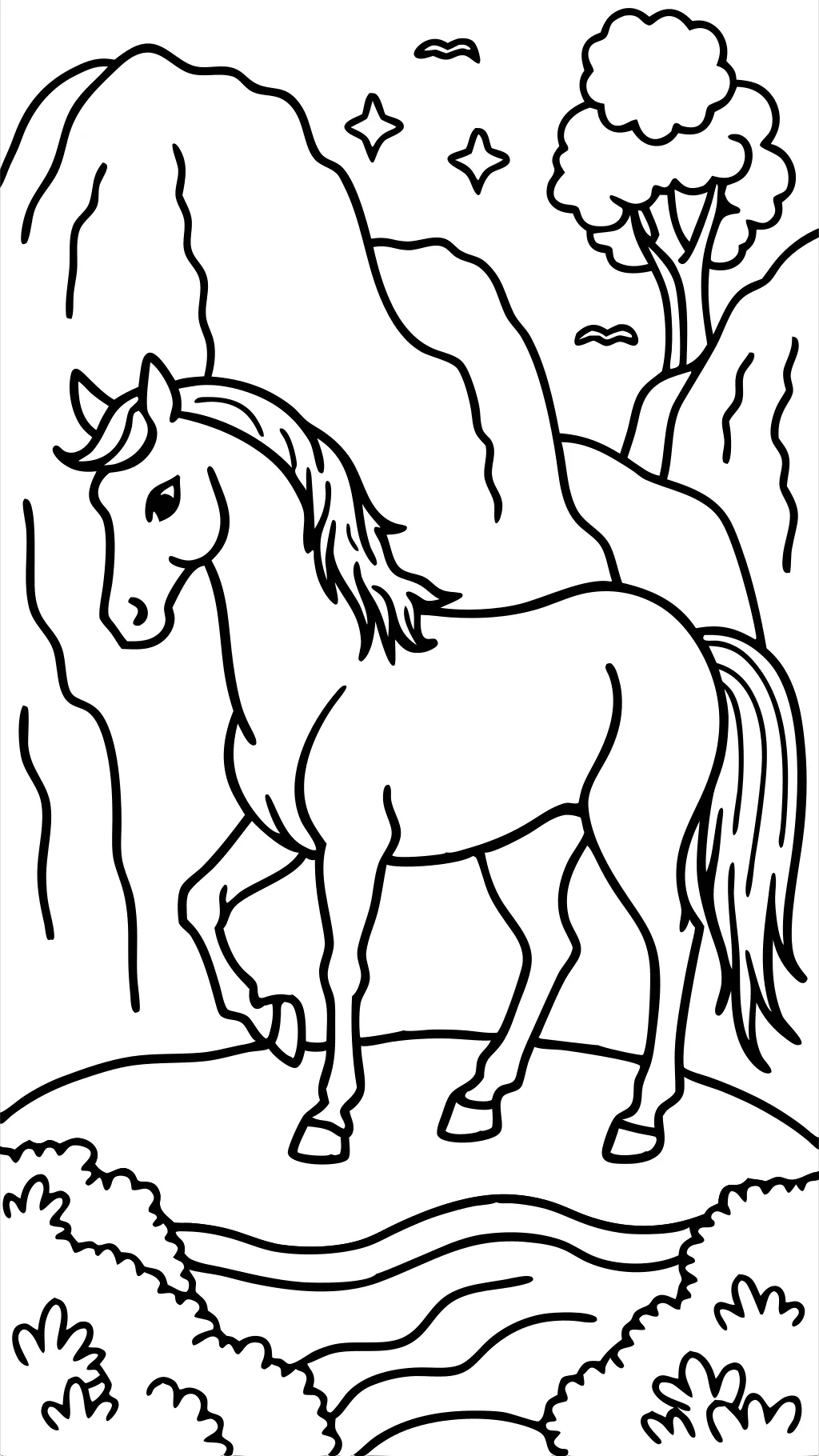 coloring pages of horses printable